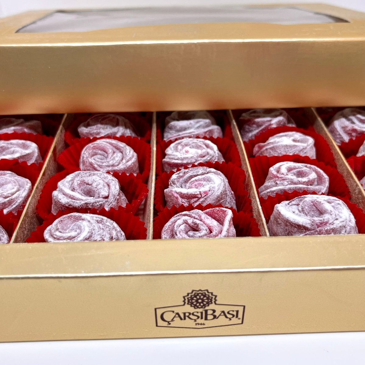 Carsibasi Premium Artisan Gluten - Free Rose Turkish Delight - 600g Gift Box - TryAladdin