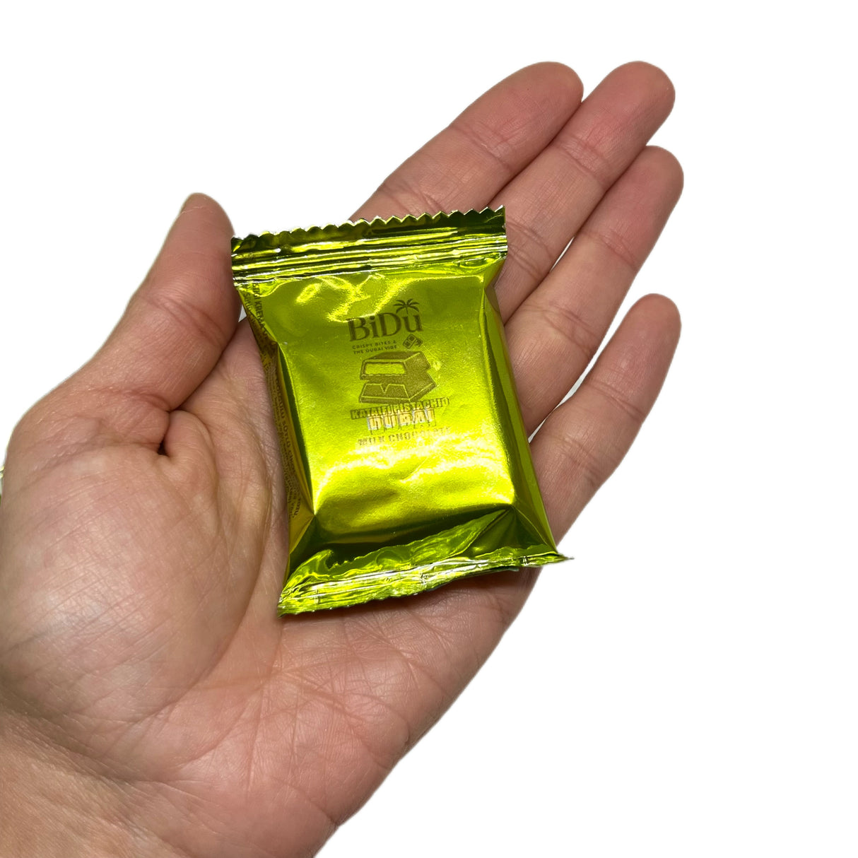 شوكولاتة الحليب الفاخرة على طريقة دبي من BiDu مع الفستق والقمح المبشور - 17g