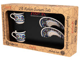 Acar | Turkish Coffee Set of Two + Coffee Pot - Porcelain - Topkapi - White - TryAladdin