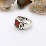 Agate Stone Ring Men - TryAladdin