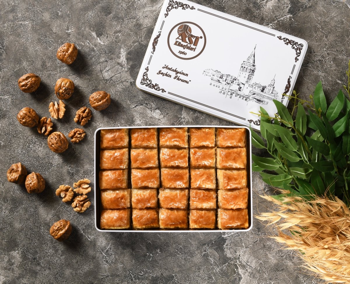 Asi | Walnut Baklava in Gift Metal Box - TryAladdin