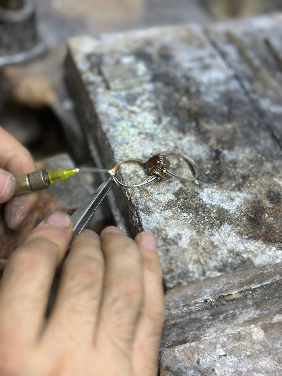 Istanbul Jewelry | Ruby Ottoman Style Handmade Silver Ring - TryAladdin