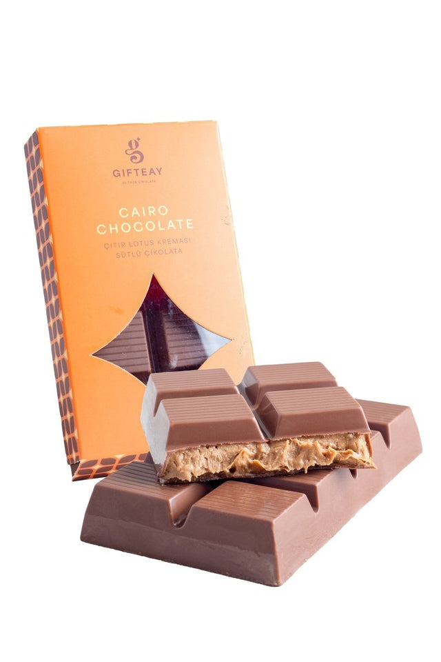 Cairo Chocolate: Crispy Lotus Cream Milk Chocolate - TryAladdin