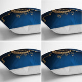 Crescent Motif and Arabic Lantern Detailed Ramadan Digital Printed Runner and Cushion Pillow Cover Set - TryAladdin