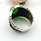 Green Zircon Stone Men's Ring - TryAladdin