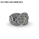 Harley Davidson Sterling Silver Ring - TryAladdin