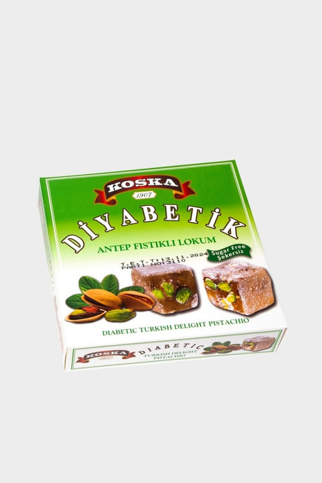 Koska | Sugar - Free, Diabetic Turkish Delight with Whole Pistachios - TryAladdin