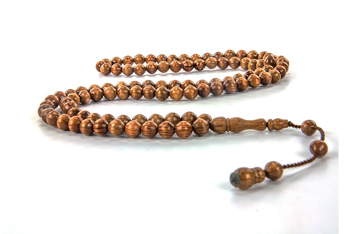 Luxury Istanbul Cut Kordiken 99 Beads Wooden Tasbih - 10 mm - TryAladdin