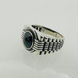 Men's Black Zircon Stone Ring - TryAladdin