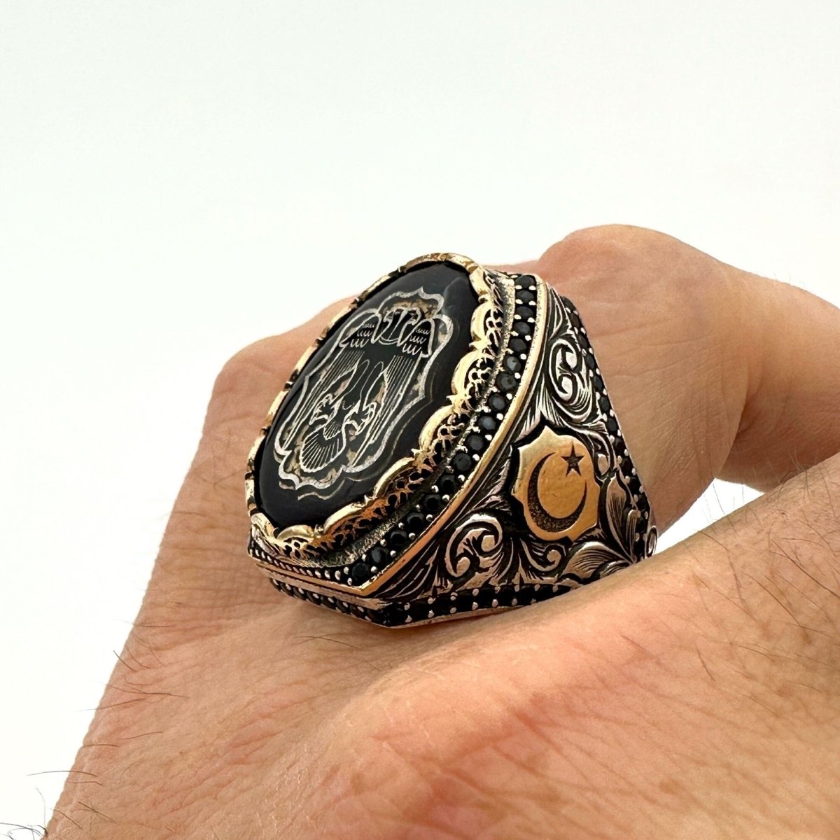 Men's Double Head Seljuk State Replica Ring - TryAladdin