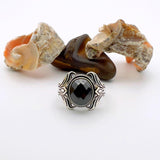 Men's Handmade Onyx Silver Ring - TryAladdin