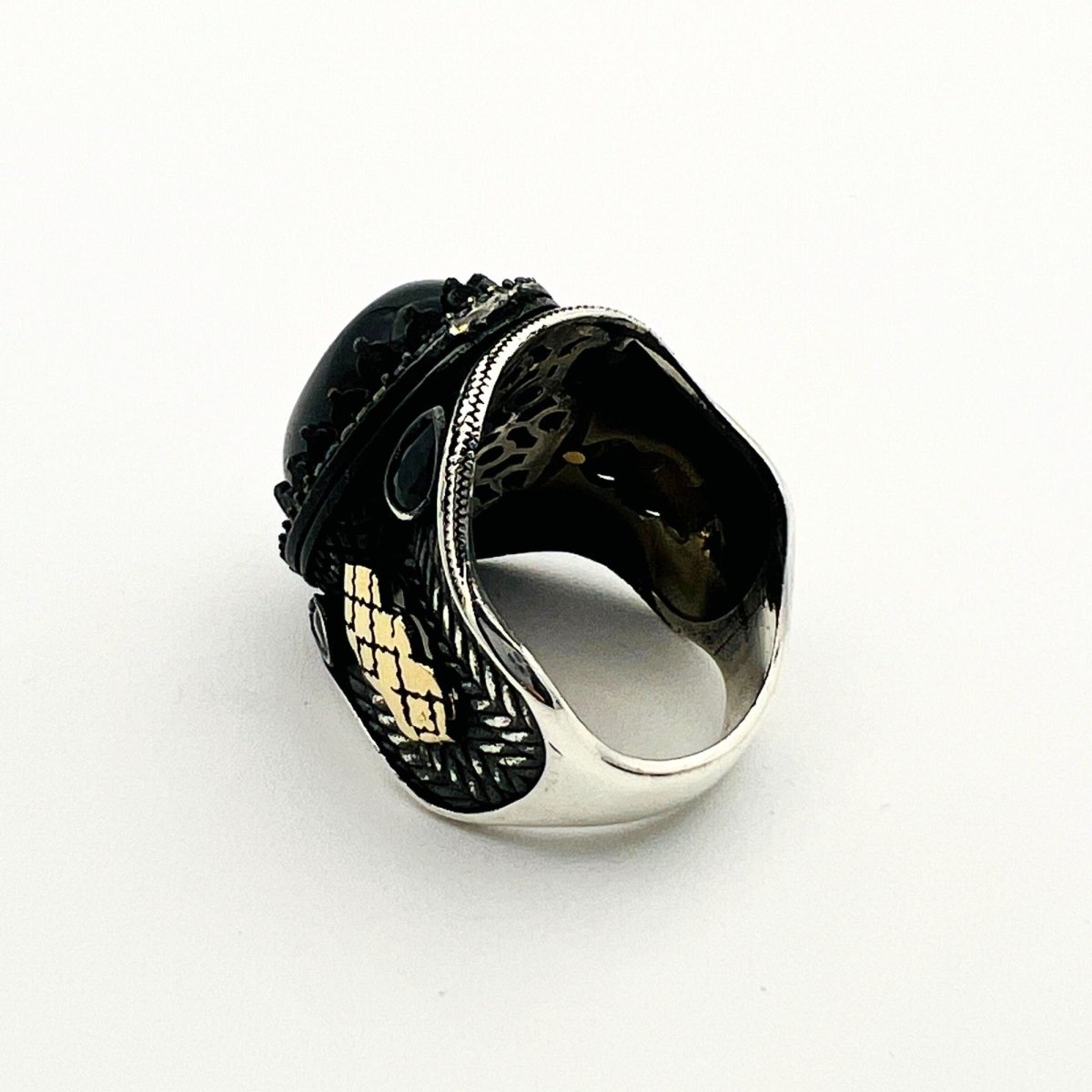 Men's Vintage Onyx Stone Ring - TryAladdin