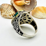 Men's Yemeni Aqeeq Gemstone Ring - TryAladdin