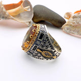 Men's Zultanite Color Changing Stone Silver Ring - TryAladdin