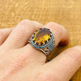 Multi - Color Zultanite Stone Men's Ring - TryAladdin