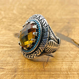 Multi - Color Zultanite Stone Men's Ring - TryAladdin