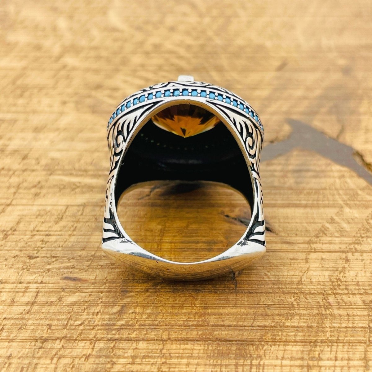 Multi - Color Zultanite Stone Men's Ring - TryAladdin