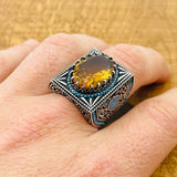 Multi Color Zultanite Stone Men's Ring - TryAladdin