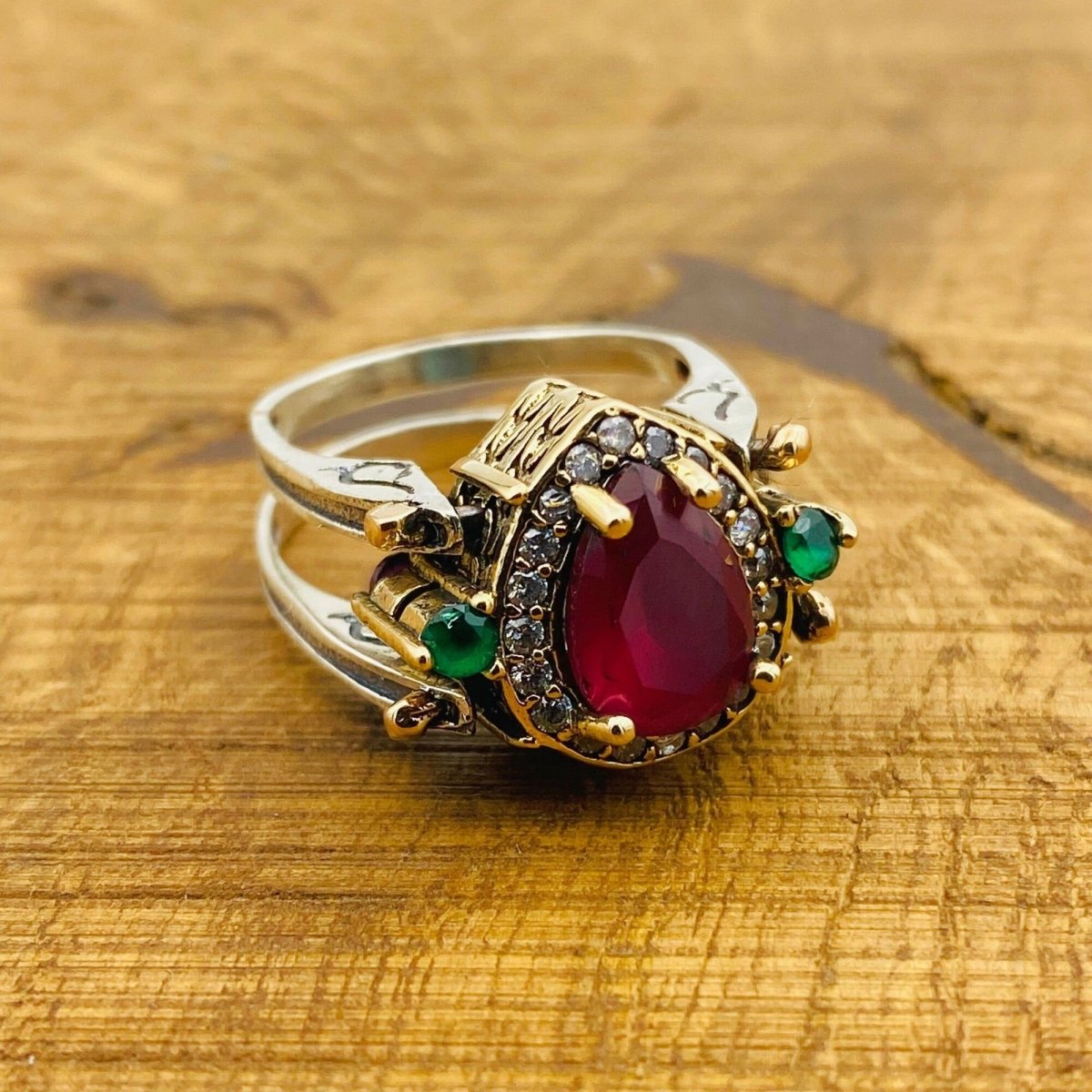 Multi - Stone Reversible Ring - TryAladdin