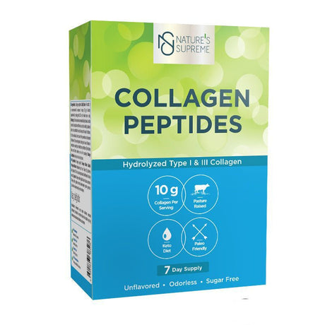 Nature's Supreme Collagen Peptides 7 Sachets Unflavored - TryAladdin