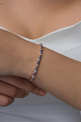 Nereze | Rose Waterway Bracelet with Nazar Evil Eye - TryAladdin