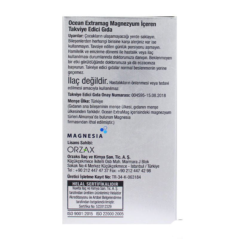 Ocean ExtraMag Magnesium 60 Tablets - TryAladdin