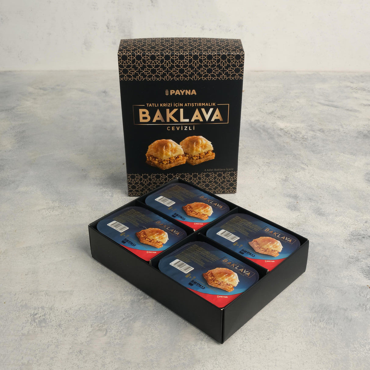 Payna | Walnut Baklava Box - 4 Single Serve Slices - TryAladdin