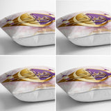 Ramadan Kareem with Mubarak Writing Modern Runner and Cushion Pillow Cover Set - TryAladdin