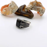 Red Garnet Stone Men's Ring - TryAladdin