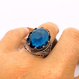 Sapphire Ring Man - TryAladdin