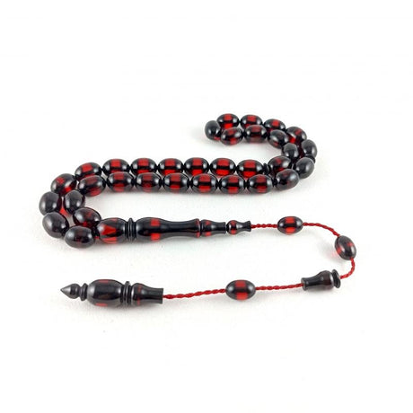 Selderesi | Red Fire Amber Tasbih with Master Craftsmanship System - TryAladdin