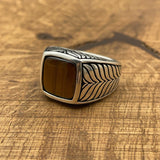 Sterling Silver Tiger Eye Ring - TryAladdin