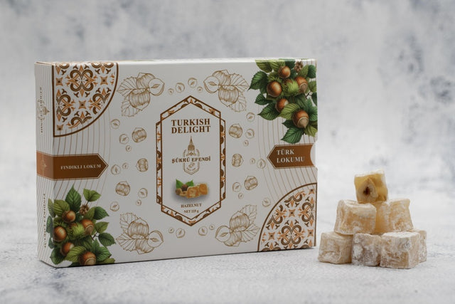 Sukru Efendi 1935 | Turkish Delight Rectangular Box Hazelnut - TryAladdin