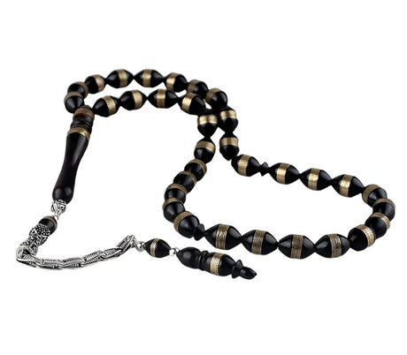 Tesbihevim | Kuka Wood Tasbih with Silver Tassel - TryAladdin