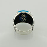 Turquoise Men's Natural Stone Ring - TryAladdin