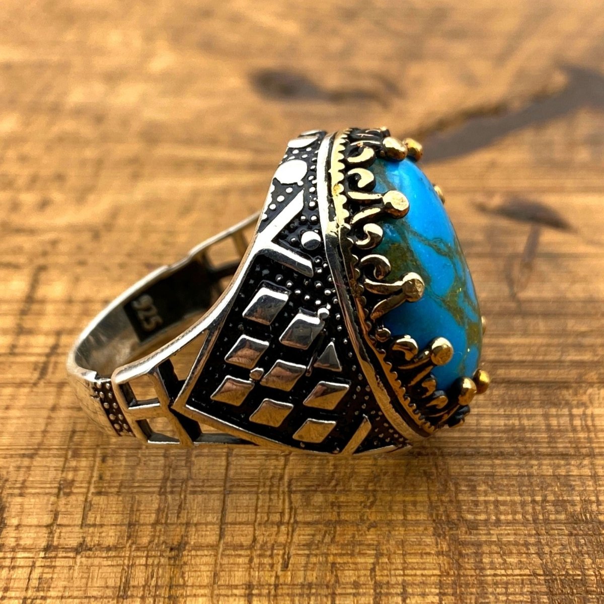 Turquoise Men's Ring - TryAladdin