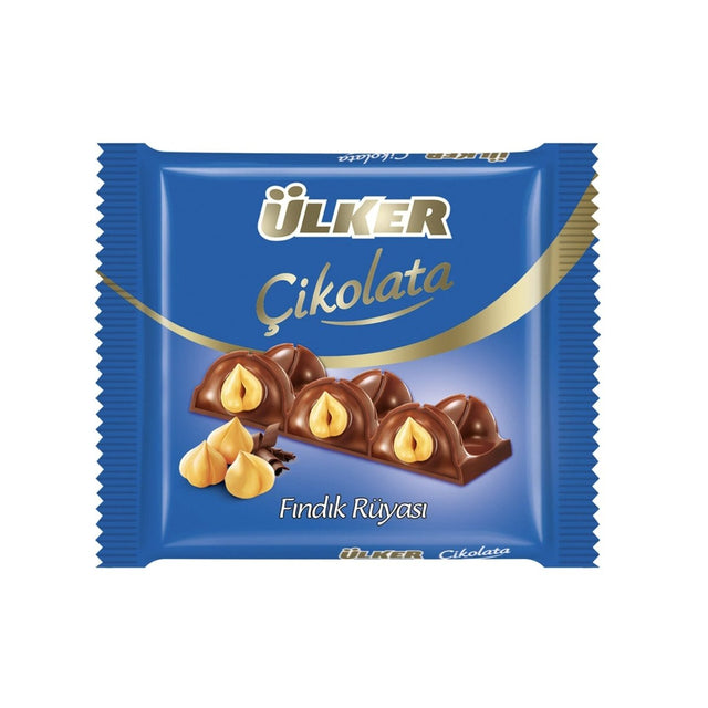 Ulker | Milk Chocolate Bar with Whole Hazelnuts 75g - TryAladdin