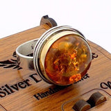 Women's Amber Stone Ring - TryAladdin