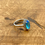 Women's Aquamarine Ring - TryAladdin