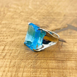 Women's Aquamarine Stone Ring - TryAladdin