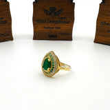 Women's Green Emerald Stone Ring - TryAladdin