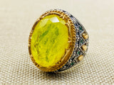 Yellow Tourmaline Men's Ring - TryAladdin