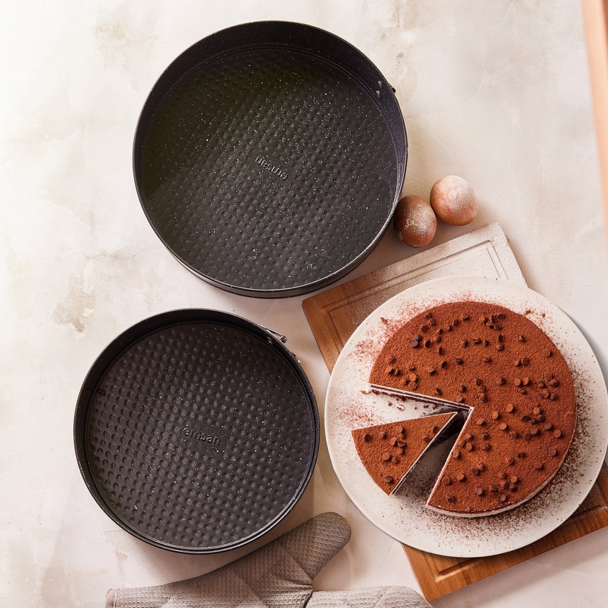 Emsan Circle Springform Cake Pan Set - TryAladdin