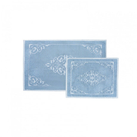 Karaca Home Milly Blue 2 - Piece Doormat Set - TryAladdin