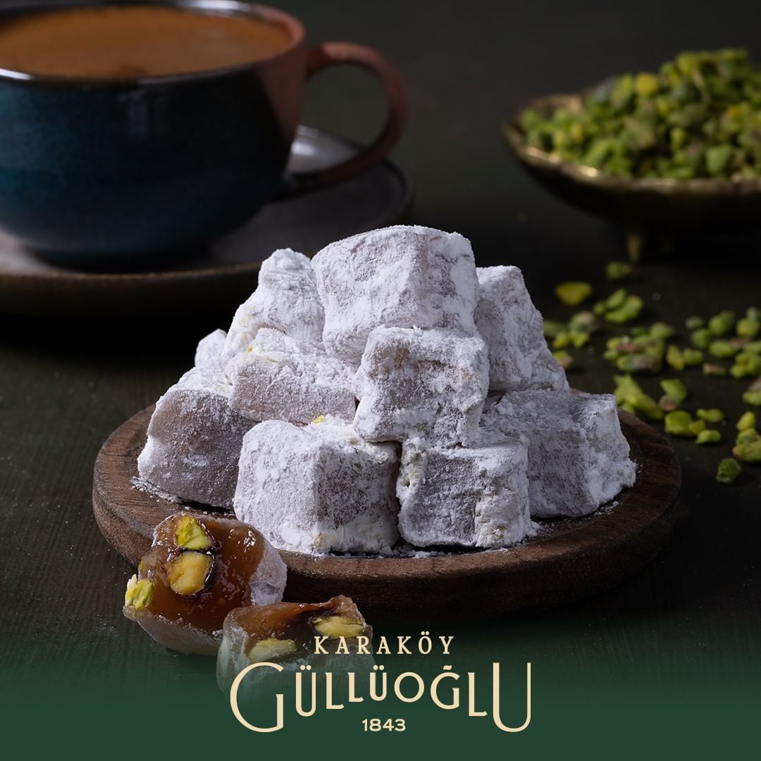 Karakoy Gulluoglu | Double Roasted Turkish Delight with Pistachio - TryAladdin