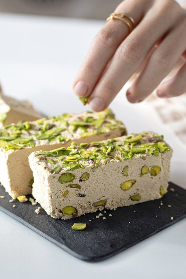 Servet | Fresh Tahini Halva with Pistachio - Sugar Free - TryAladdin